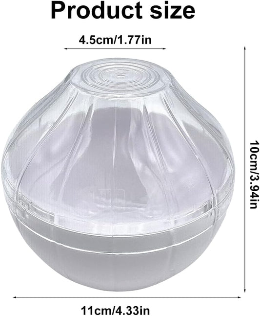 Onion Keeper - Reusable Onion Storage Container, Garlic Shaped Food Saver, Fruit & Vegetable Storage Holder, Sealing Box for Refrigerators (White)