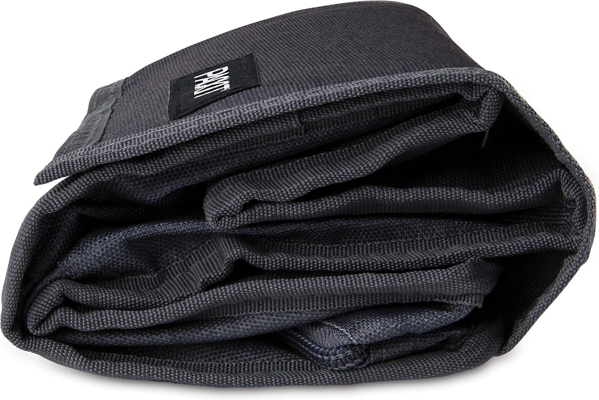 Freezable Lunch Bag, Black, Built with EcoFreeze Technology, Foldable, Reusable, Zip and Fold Closure with Buckle Handle, Perfect for School and Office Lunches