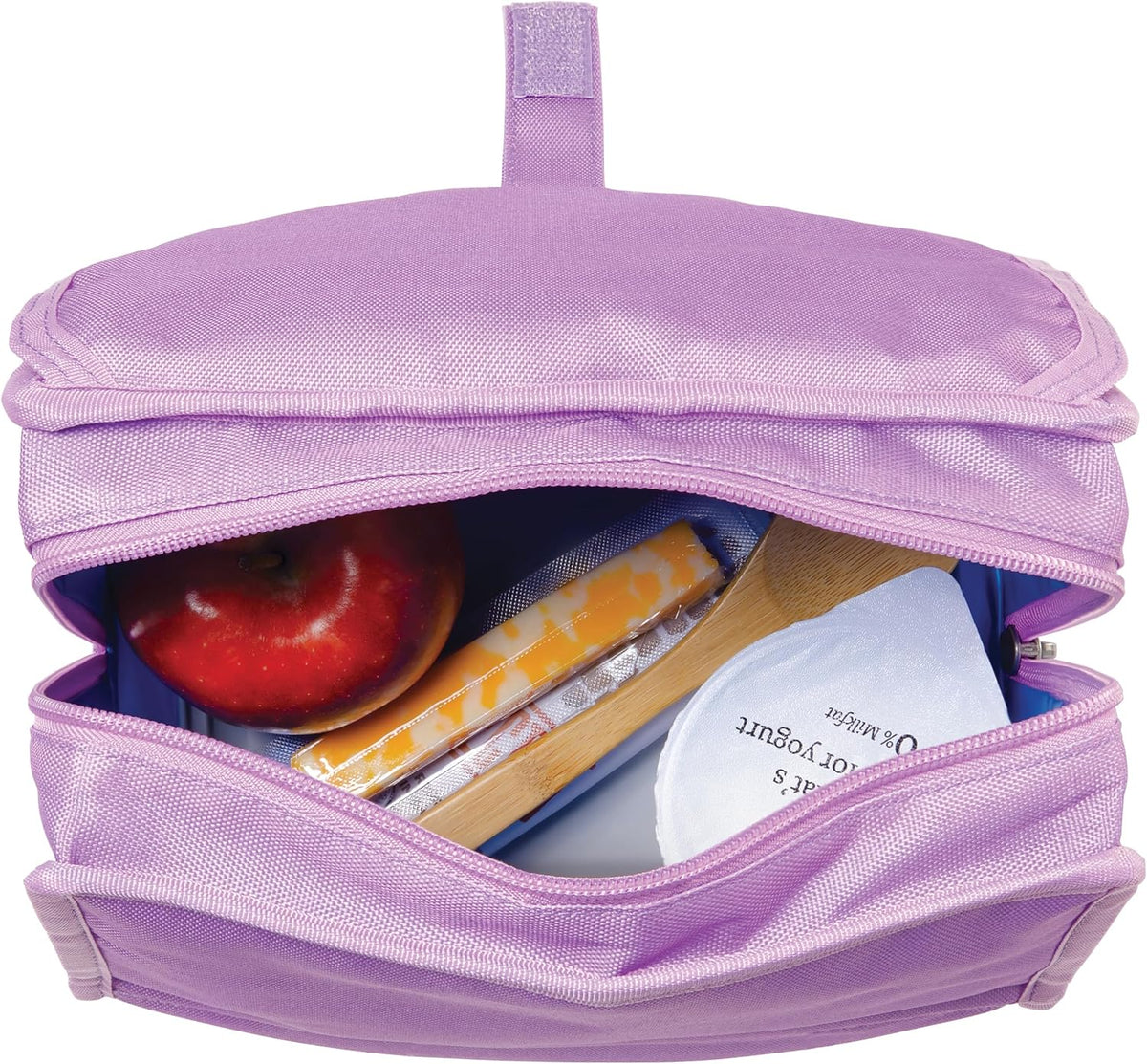 Freezable Lunch Bag, Black, Built with EcoFreeze Technology, Foldable, Reusable, Zip and Fold Closure with Buckle Handle, Perfect for School and Office Lunches