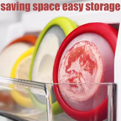 Avocado Saver & Onion Storage Reusable Fruit and Veggie Savers - Ideal for Avocados, Tomatoes, Apples, Garlic, Onions, and More (Avocado saver)