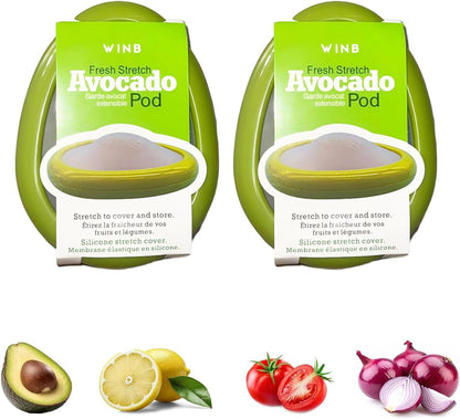 Avocado Saver & Onion Storage Reusable Fruit and Veggie Savers - Ideal for Avocados, Tomatoes, Apples, Garlic, Onions, and More (Avocado saver)
