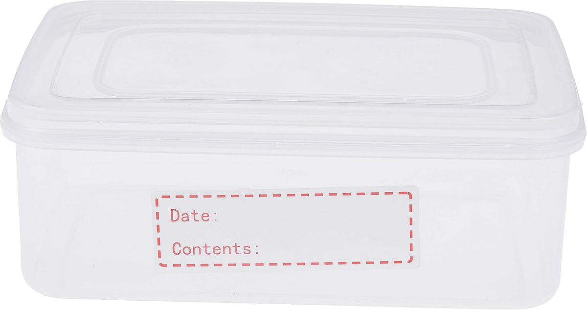 900 Pieces Removable Food Storage Labels, 3 Rolls (Red, Yellow, Green), 3x1in, Freezer & Refrigerator Labels