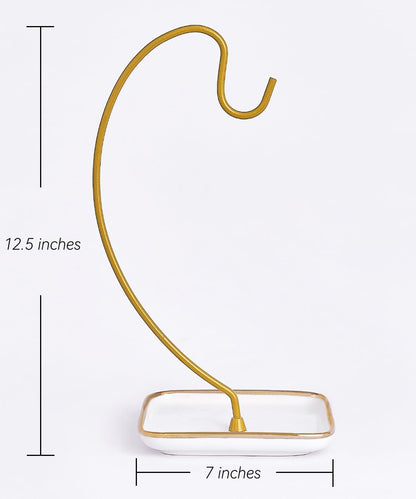 VROOMIUM Banana Holder with Ceramic Base, Hassle-free Clean, Fruit Hanger A