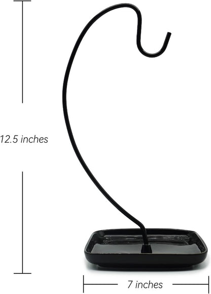 VROOMIUM Banana Holder with Ceramic Base, Hassle-free Clean, Fruit Hanger A