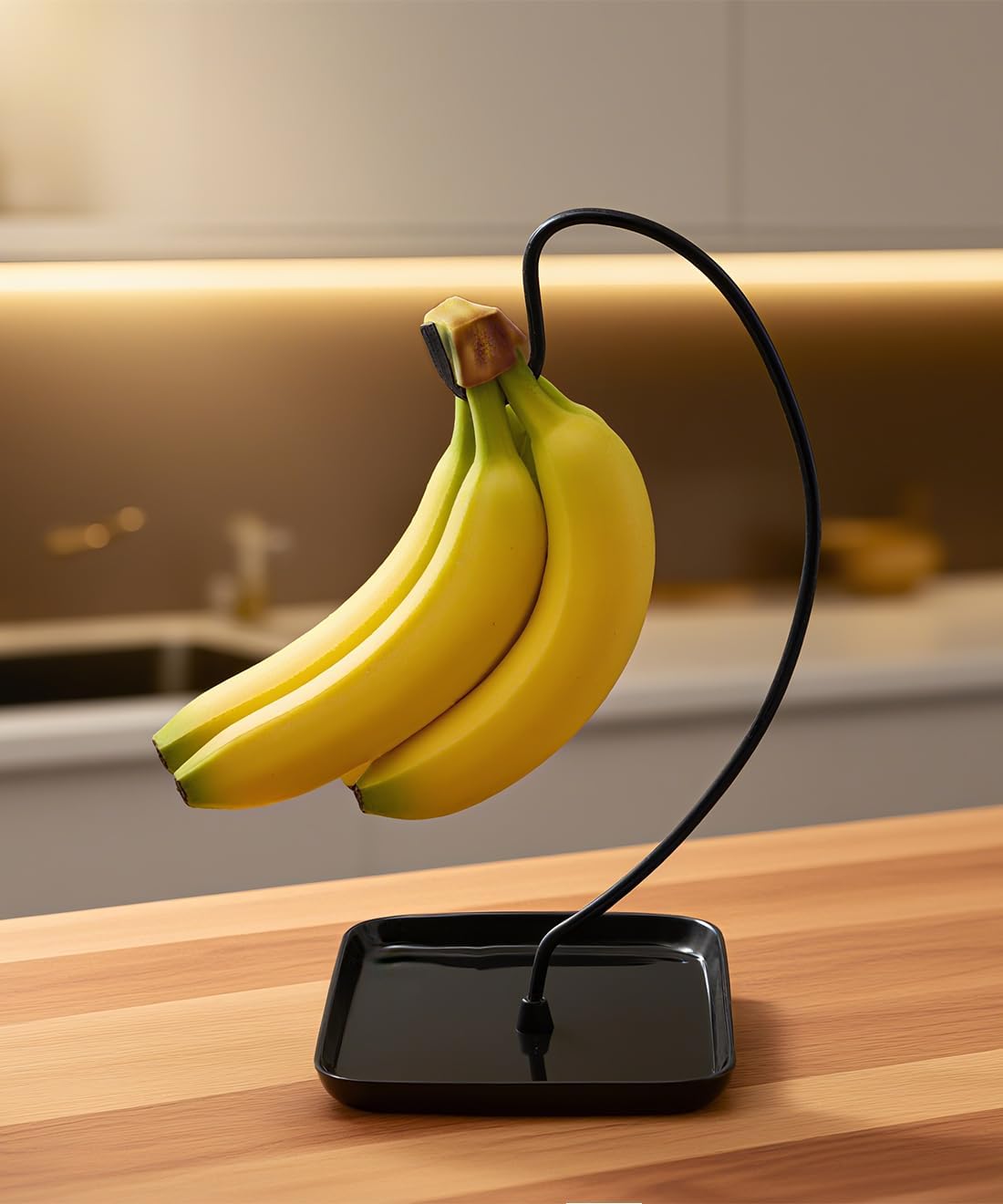VROOMIUM Banana Holder with Ceramic Base, Hassle-free Clean, Fruit Hanger A