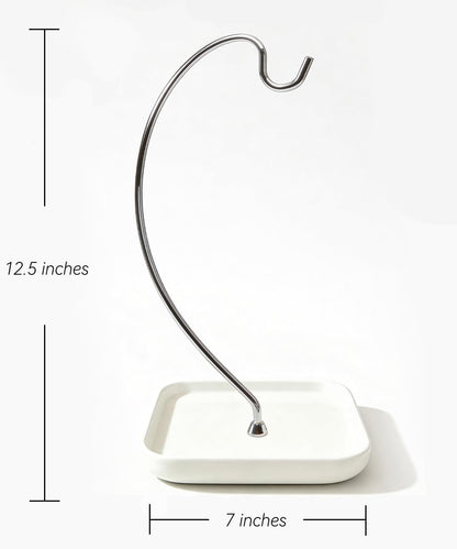 VROOMIUM Banana Holder with Ceramic Base, Hassle-free Clean, Fruit Hanger A