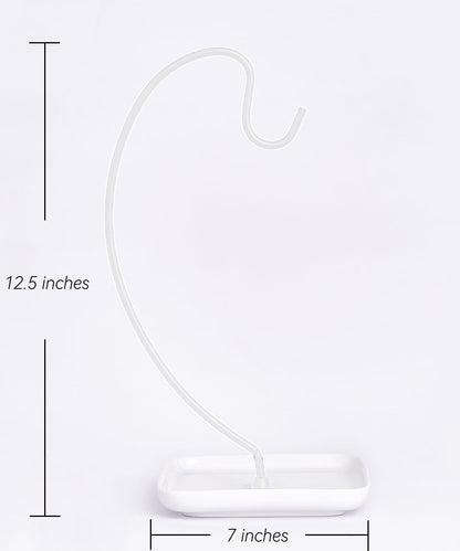 VROOMIUM Banana Holder with Ceramic Base, Hassle-free Clean, Fruit Hanger A