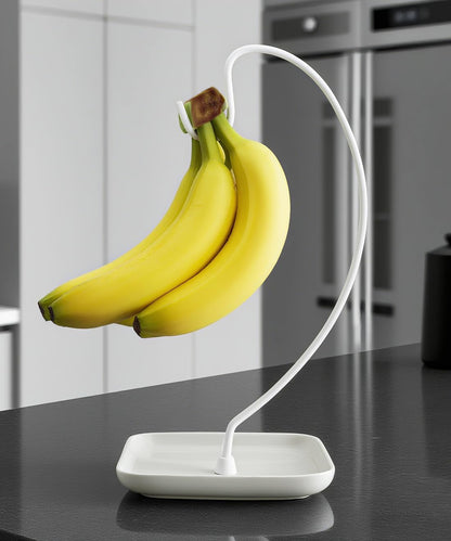 VROOMIUM Banana Holder with Ceramic Base, Hassle-free Clean, Fruit Hanger A