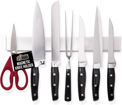 304 Stainless Steel Magnetic Knife Holder Strip, 18 Inch