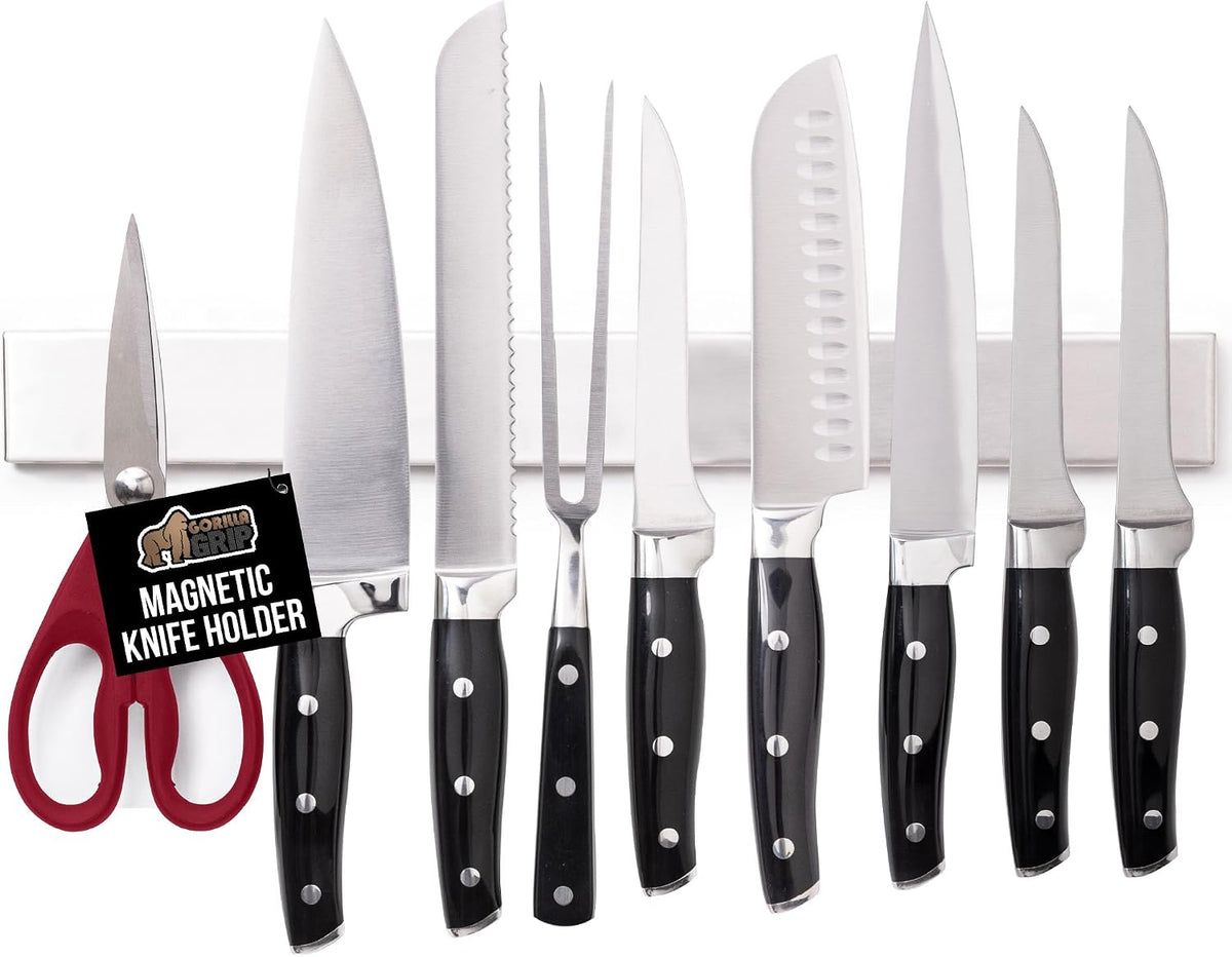 304 Stainless Steel Magnetic Knife Holder Strip, 18 Inch