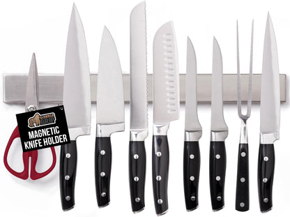 304 Stainless Steel Magnetic Knife Holder Strip, 18 Inch