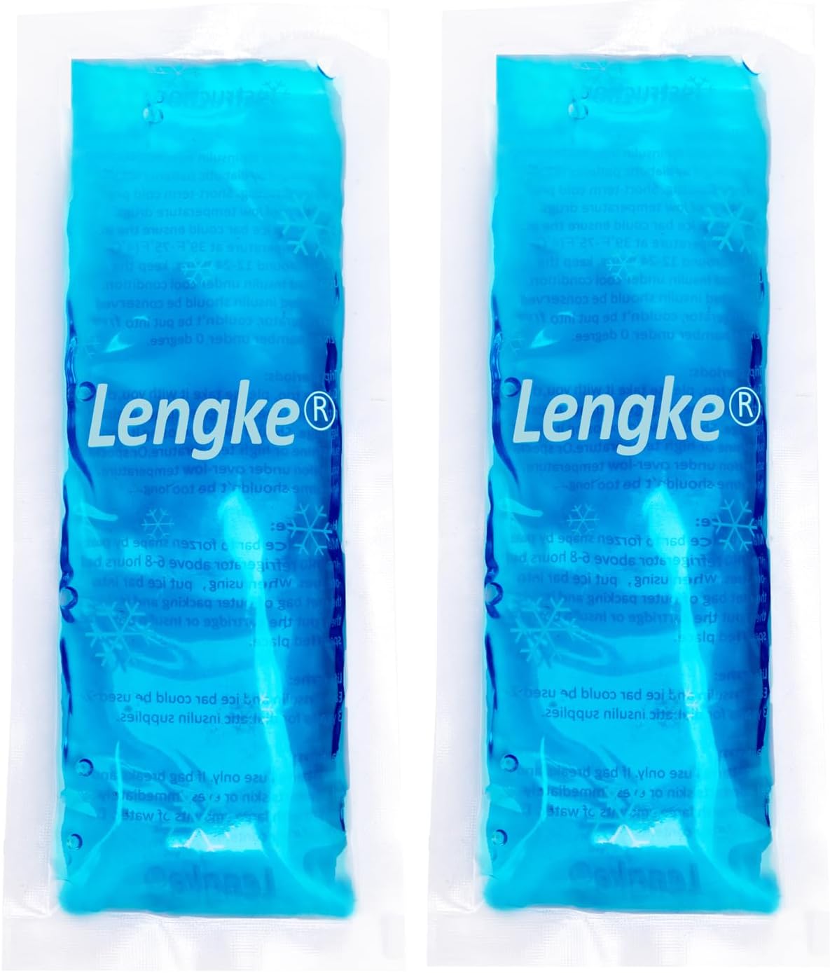 Ice Packs - Reusable Freezer Packs Instant Hot Or Cold Gel Pack Suitable for Insulin Cool Storage Bag （2 TSA Approved Ice Packs）