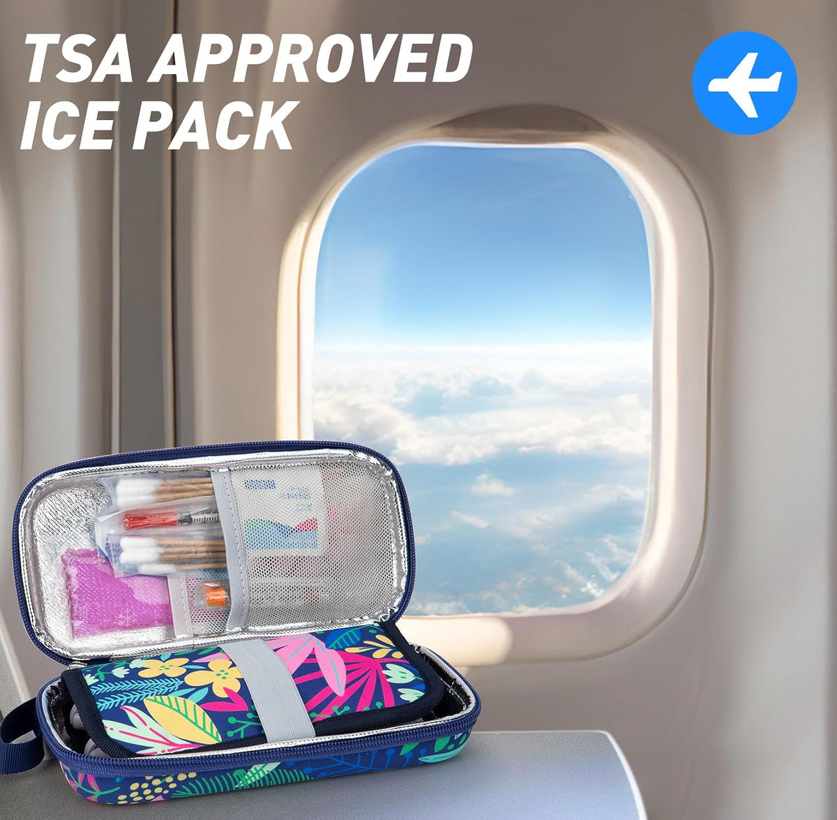 Ice Packs - Reusable Freezer Packs Instant Hot Or Cold Gel Pack Suitable for Insulin Cool Storage Bag （2 TSA Approved Ice Packs）