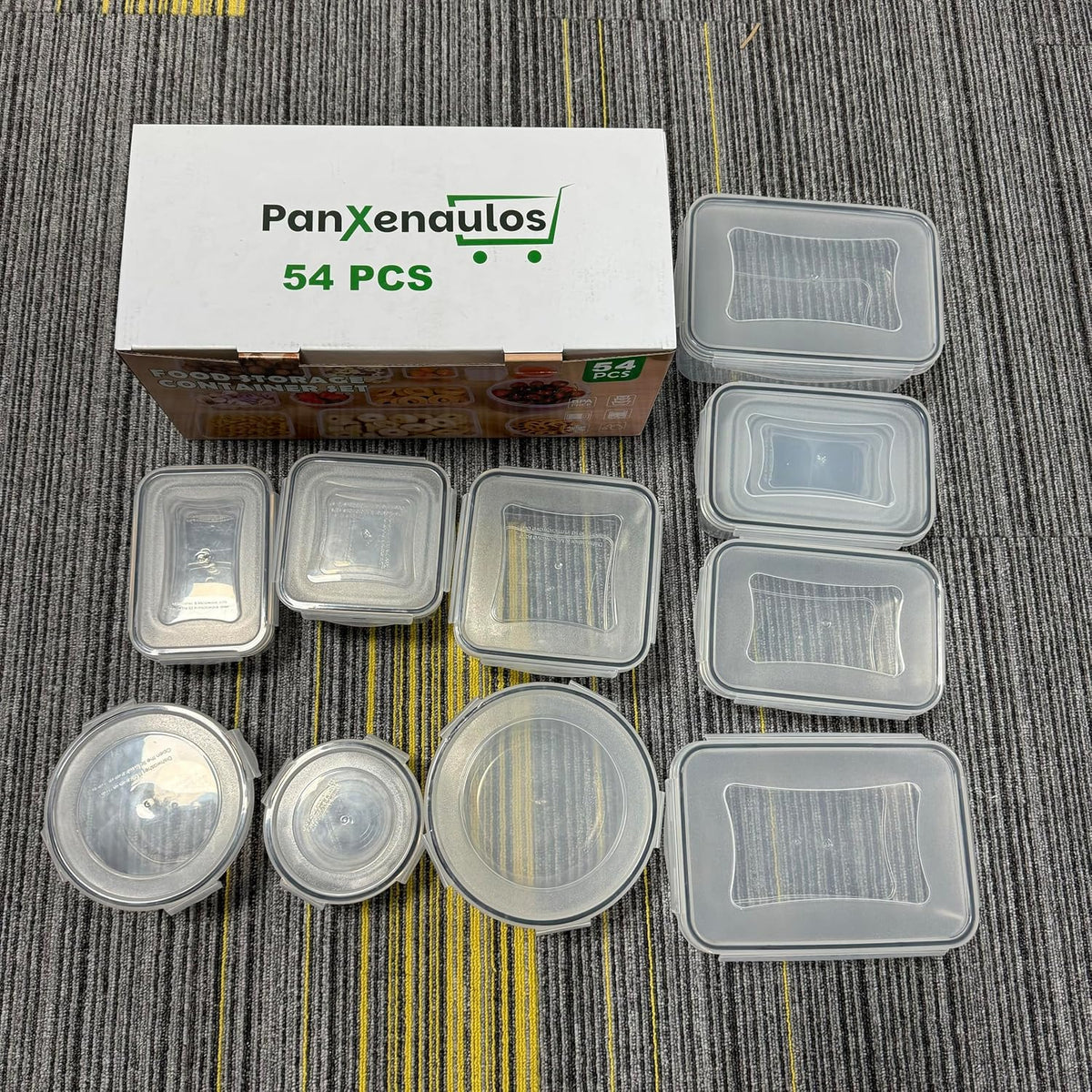 Food Storage Containers with Lids Airtight, (27 Containers &27 Lids) Reusable BPA-Free Plastic Food Containers for Kitchen Organization, Leak Proof Freezer/Microwave Safe Meal Prep Lunch Boxes