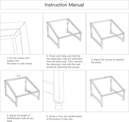 2-Tier Inclined Organizer Shelf, 18-8 Stainless Steel, For 1/3, 1/6, 1/9 Pans, Hotel Pan Holder, Pans Not Included (2 Tier)