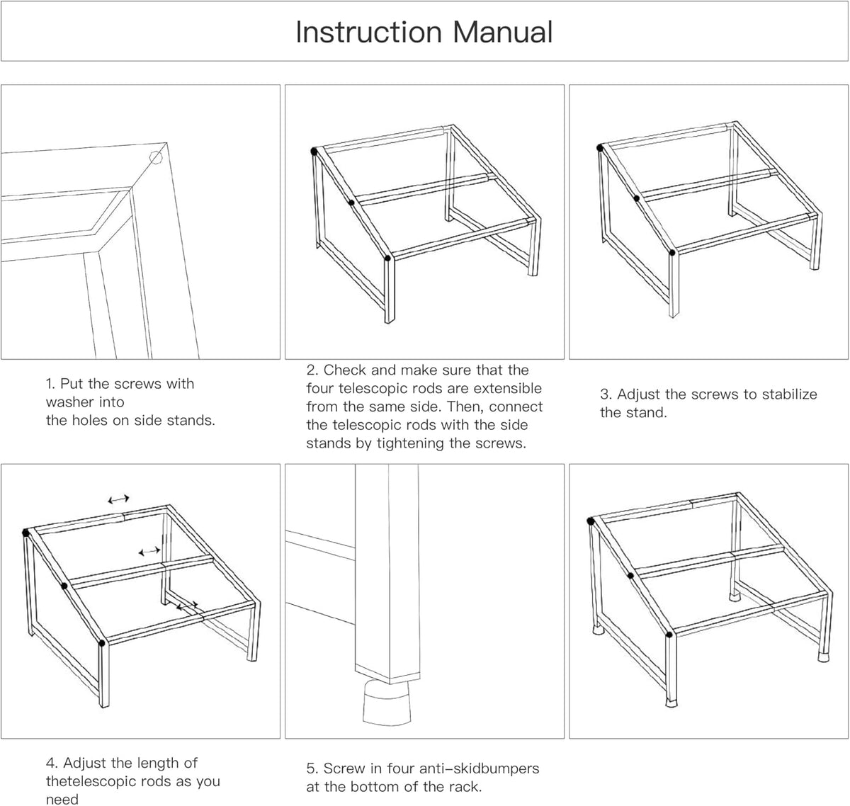 2-Tier Inclined Organizer Shelf, 18-8 Stainless Steel, For 1/3, 1/6, 1/9 Pans, Hotel Pan Holder, Pans Not Included (2 Tier)