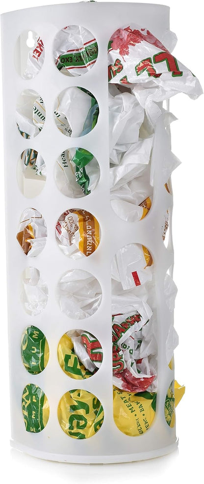 Grocery Bag Storage Holder, Large Capacity Bag Dispenser, Neatly Store Plastic Shopping Bags & Keep Them Handy for Reuse, Access Holes Make Adding or Retrieving Bags Simple & Convenient