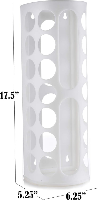 Grocery Bag Storage Holder, Large Capacity Bag Dispenser, Neatly Store Plastic Shopping Bags & Keep Them Handy for Reuse, Access Holes Make Adding or Retrieving Bags Simple & Convenient