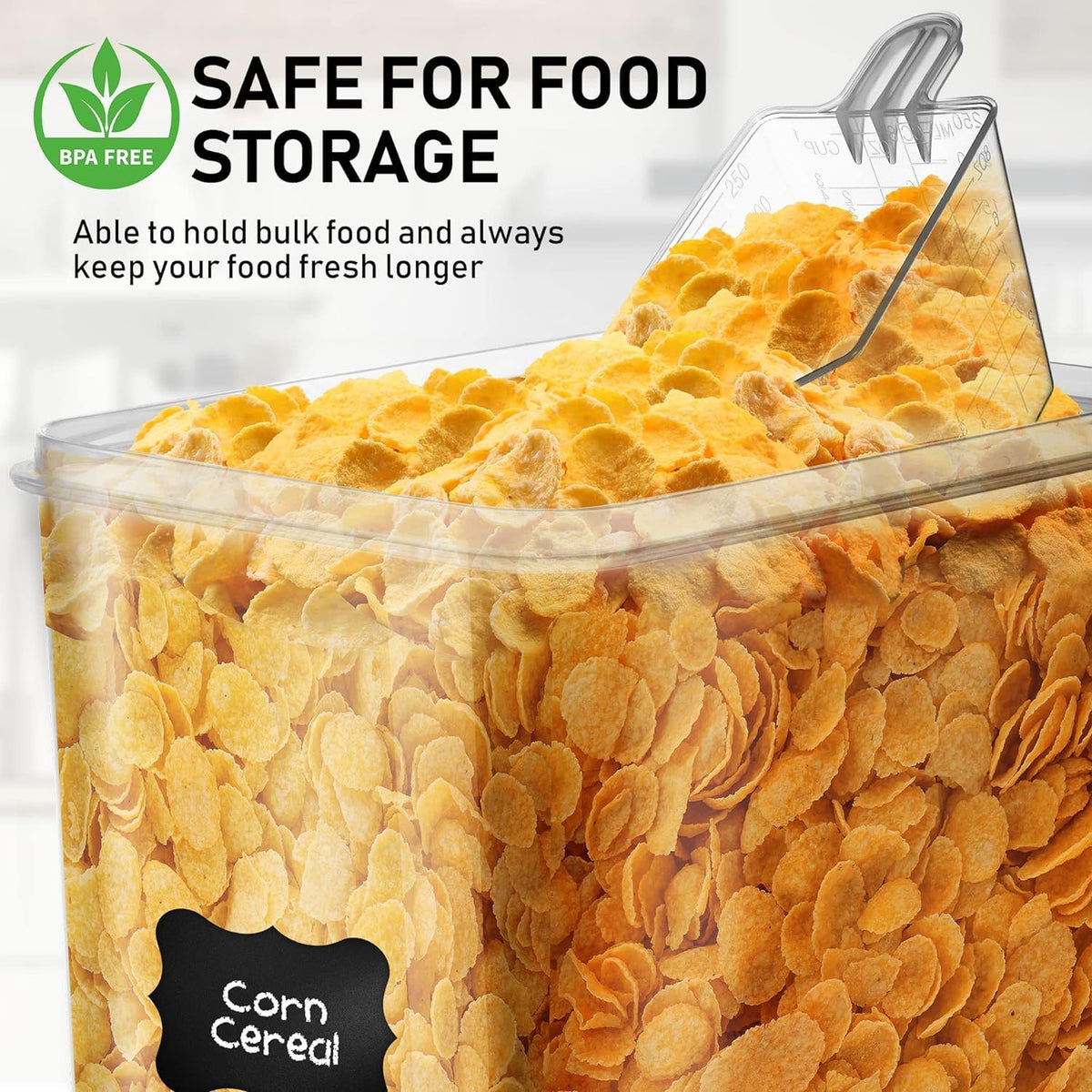 2 PC (8.5L/ 287 Oz) Extra Large Flour Sugar Storage Containers with Lids | BPA Free Airtight Food Storage Containers - Cereal Rice Canisters Sets for Kitchen & Pantry Organization and Baking Supplies