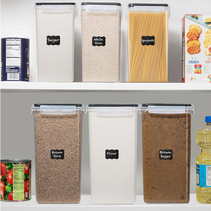 2 PC (8.5L/ 287 Oz) Extra Large Flour Sugar Storage Containers with Lids | BPA Free Airtight Food Storage Containers - Cereal Rice Canisters Sets for Kitchen & Pantry Organization and Baking Supplies