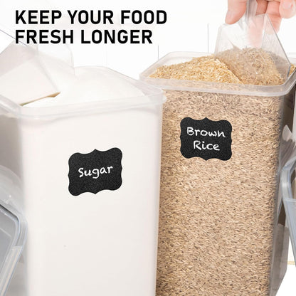 2 PC (8.5L/ 287 Oz) Extra Large Flour Sugar Storage Containers with Lids | BPA Free Airtight Food Storage Containers - Cereal Rice Canisters Sets for Kitchen & Pantry Organization and Baking Supplies