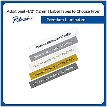 Genuine TZe231-1/2 2PK Black Print on White Label Tape. Each: 0.47 in x 26.2 ft Total: 0.47 in x 52.4 ft