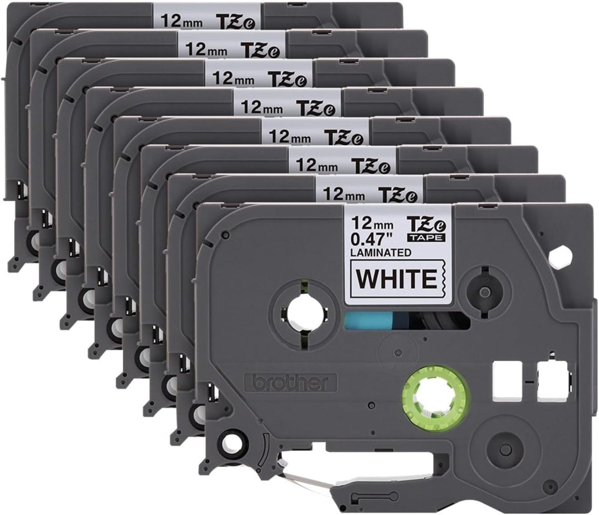 Genuine TZe231-1/2 2PK Black Print on White Label Tape. Each: 0.47 in x 26.2 ft Total: 0.47 in x 52.4 ft