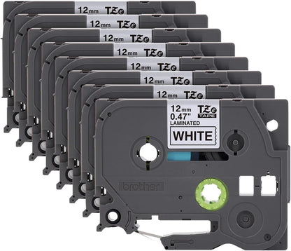 Genuine TZe231-1/2 2PK Black Print on White Label Tape. Each: 0.47 in x 26.2 ft Total: 0.47 in x 52.4 ft