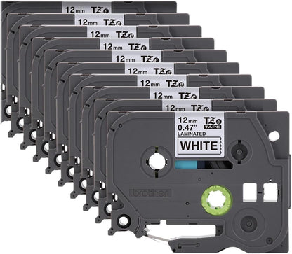 Genuine TZe231-1/2 2PK Black Print on White Label Tape. Each: 0.47 in x 26.2 ft Total: 0.47 in x 52.4 ft