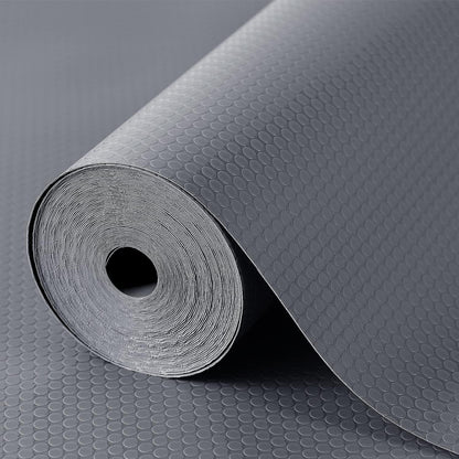 Shelf Liner Non Adhensive,Kitchen Cabinet Drawer Mat Black 11.8"× 59"