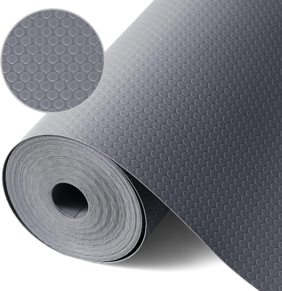 Shelf Liner Non Adhensive,Kitchen Cabinet Drawer Mat Black 11.8"× 59"