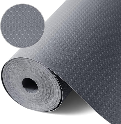 Shelf Liner Non Adhensive,Kitchen Cabinet Drawer Mat Black 11.8"× 59"