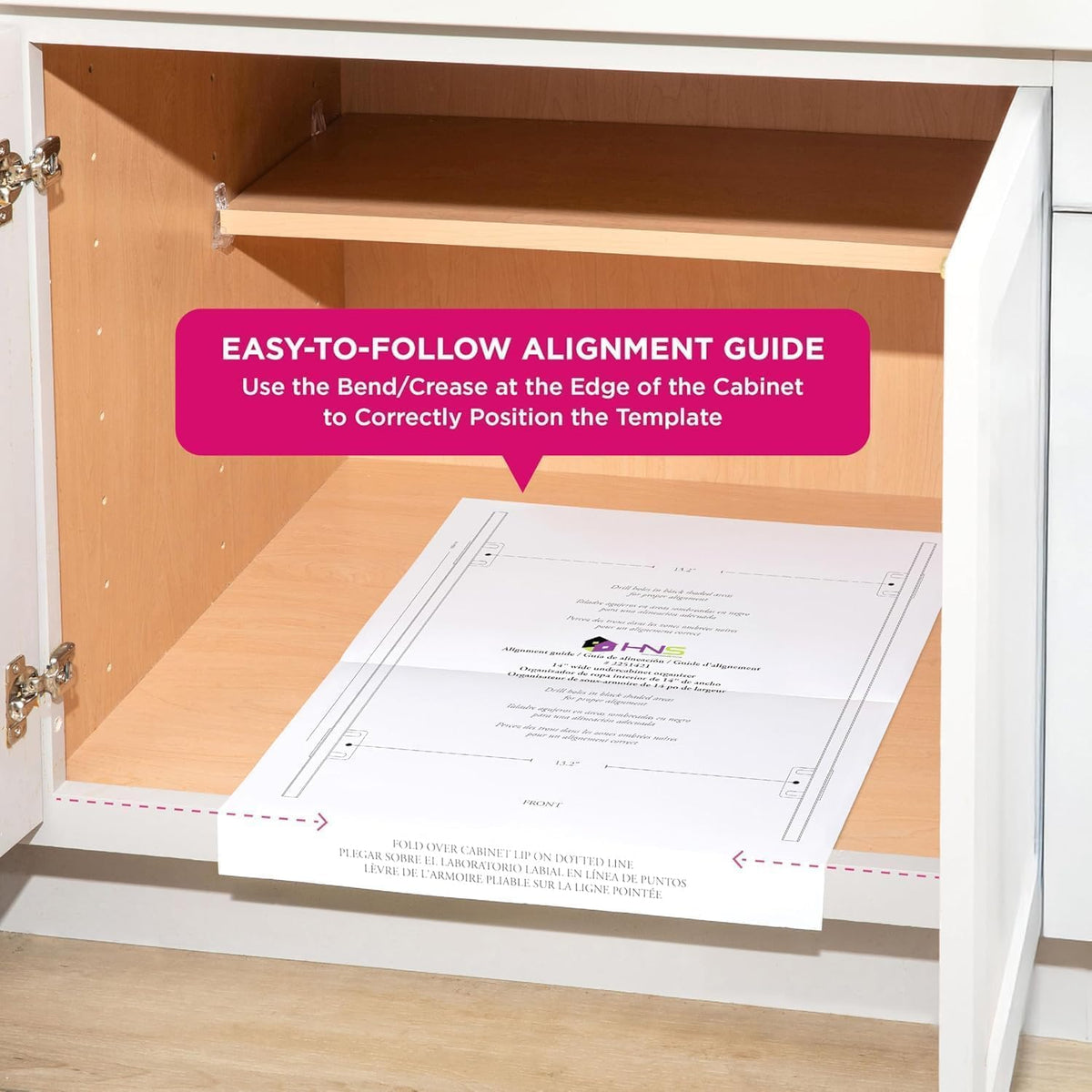 Pull Out Cabinet Organizer, Pantry Drawer, 30"W x 21"D x 5"H | Heavy-Duty Full-Extension, Roll Out Shelf for Pots, Pans & Under Sink Storage, Chrome, Require a 30.25"W Cabinet Opening