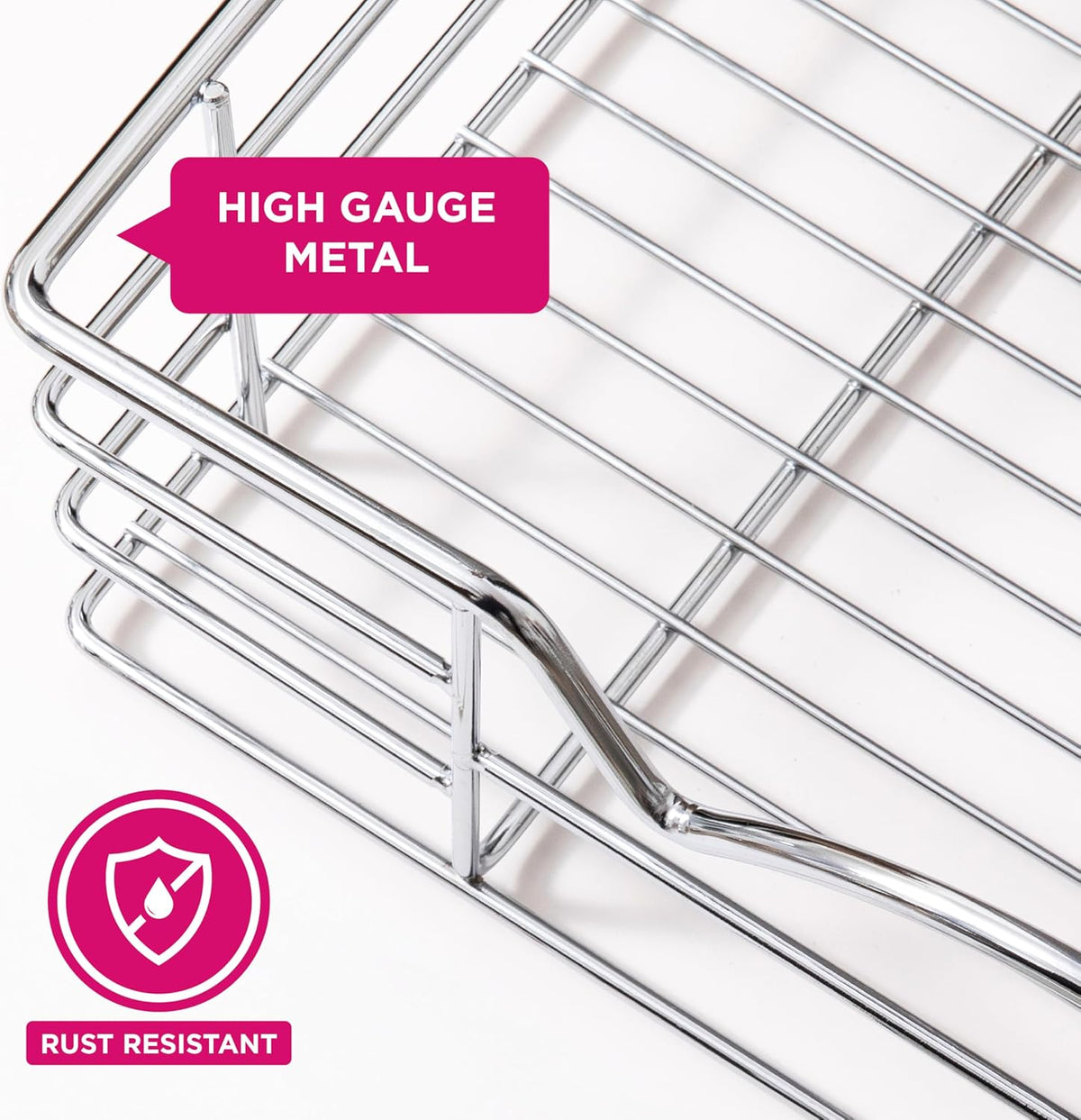 Pull Out Cabinet Organizer, Pantry Drawer, 30"W x 21"D x 5"H | Heavy-Duty Full-Extension, Roll Out Shelf for Pots, Pans & Under Sink Storage, Chrome, Require a 30.25"W Cabinet Opening
