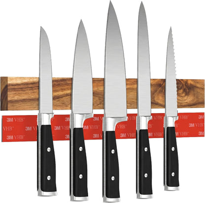 for Wall 16" - No Drilling incl. Self Adhesive Tape - Extra strong Magnet - Awarded Strip - Made of Stainless Steel