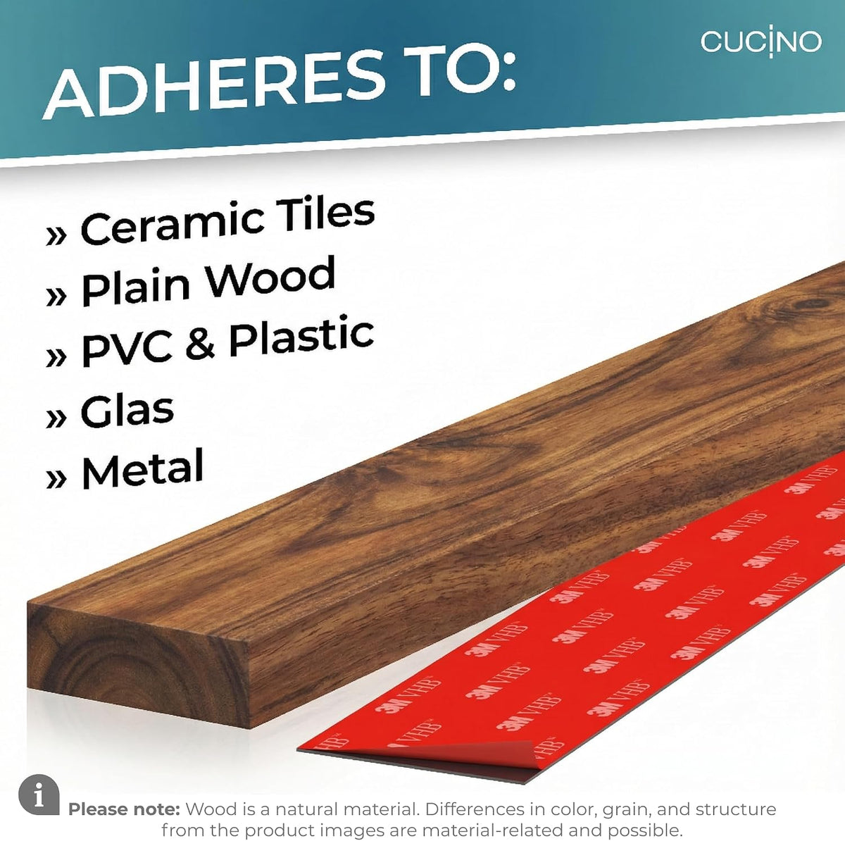 for Wall 16" - No Drilling incl. Self Adhesive Tape - Extra strong Magnet - Awarded Strip - Made of Stainless Steel