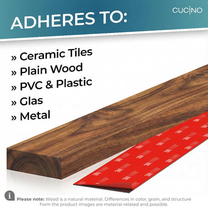 for Wall 16" - No Drilling incl. Self Adhesive Tape - Extra strong Magnet - Awarded Strip - Made of Stainless Steel