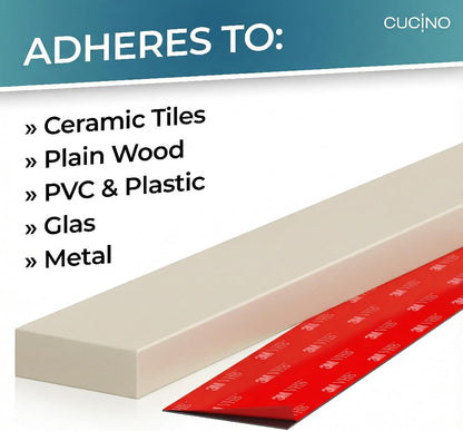 for Wall 16" - No Drilling incl. Self Adhesive Tape - Extra strong Magnet - Awarded Strip - Made of Stainless Steel