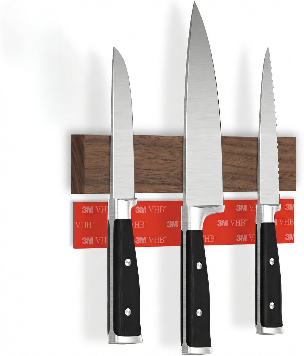 for Wall 16" - No Drilling incl. Self Adhesive Tape - Extra strong Magnet - Awarded Strip - Made of Stainless Steel