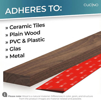for Wall 16" - No Drilling incl. Self Adhesive Tape - Extra strong Magnet - Awarded Strip - Made of Stainless Steel