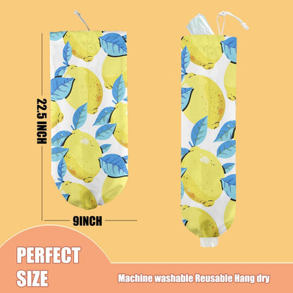 Gothic Moth Butterfly Plastic Bag Holder, Wall Mount Grocery Bag Holder | Plastic Storage bag, Pull Rope Free Adjustment, Plastic Bag Holders for Grocery Bags, Plastic Bag Dispenser for Home Kitchen