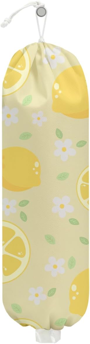 Gothic Moth Butterfly Plastic Bag Holder, Wall Mount Grocery Bag Holder | Plastic Storage bag, Pull Rope Free Adjustment, Plastic Bag Holders for Grocery Bags, Plastic Bag Dispenser for Home Kitchen