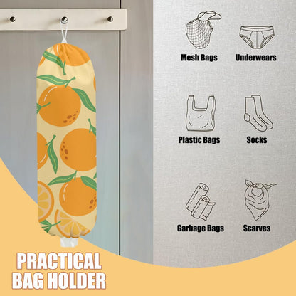 Gothic Moth Butterfly Plastic Bag Holder, Wall Mount Grocery Bag Holder | Plastic Storage bag, Pull Rope Free Adjustment, Plastic Bag Holders for Grocery Bags, Plastic Bag Dispenser for Home Kitchen