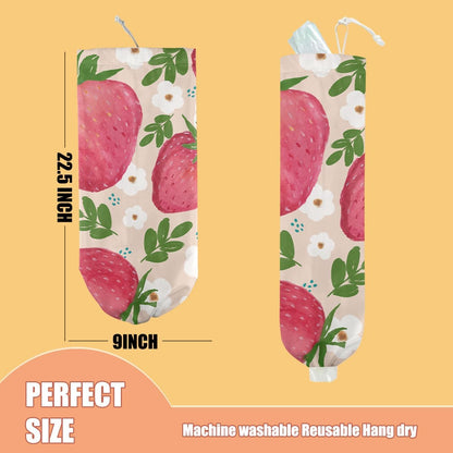 Gothic Moth Butterfly Plastic Bag Holder, Wall Mount Grocery Bag Holder | Plastic Storage bag, Pull Rope Free Adjustment, Plastic Bag Holders for Grocery Bags, Plastic Bag Dispenser for Home Kitchen
