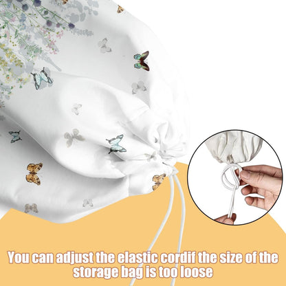 Gothic Moth Butterfly Plastic Bag Holder, Wall Mount Grocery Bag Holder | Plastic Storage bag, Pull Rope Free Adjustment, Plastic Bag Holders for Grocery Bags, Plastic Bag Dispenser for Home Kitchen