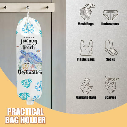 Gothic Moth Butterfly Plastic Bag Holder, Wall Mount Grocery Bag Holder | Plastic Storage bag, Pull Rope Free Adjustment, Plastic Bag Holders for Grocery Bags, Plastic Bag Dispenser for Home Kitchen