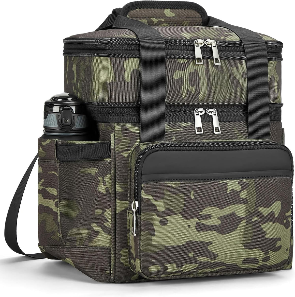 holuxer Lunch Bag & Lunch Box for Men Women - Large Double Deck Soft