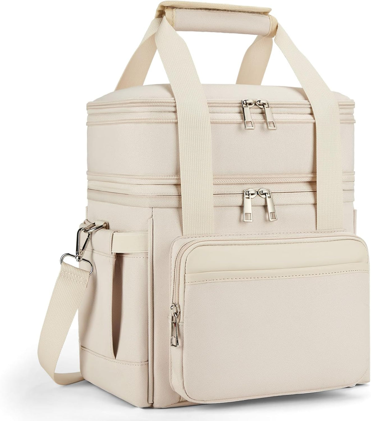 holuxer Lunch Bag & Lunch Box for Men Women - Large Double Deck Soft