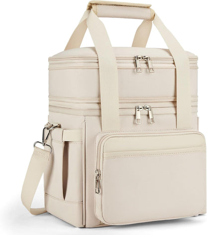 holuxer Lunch Bag & Lunch Box for Men Women - Large Double Deck Soft