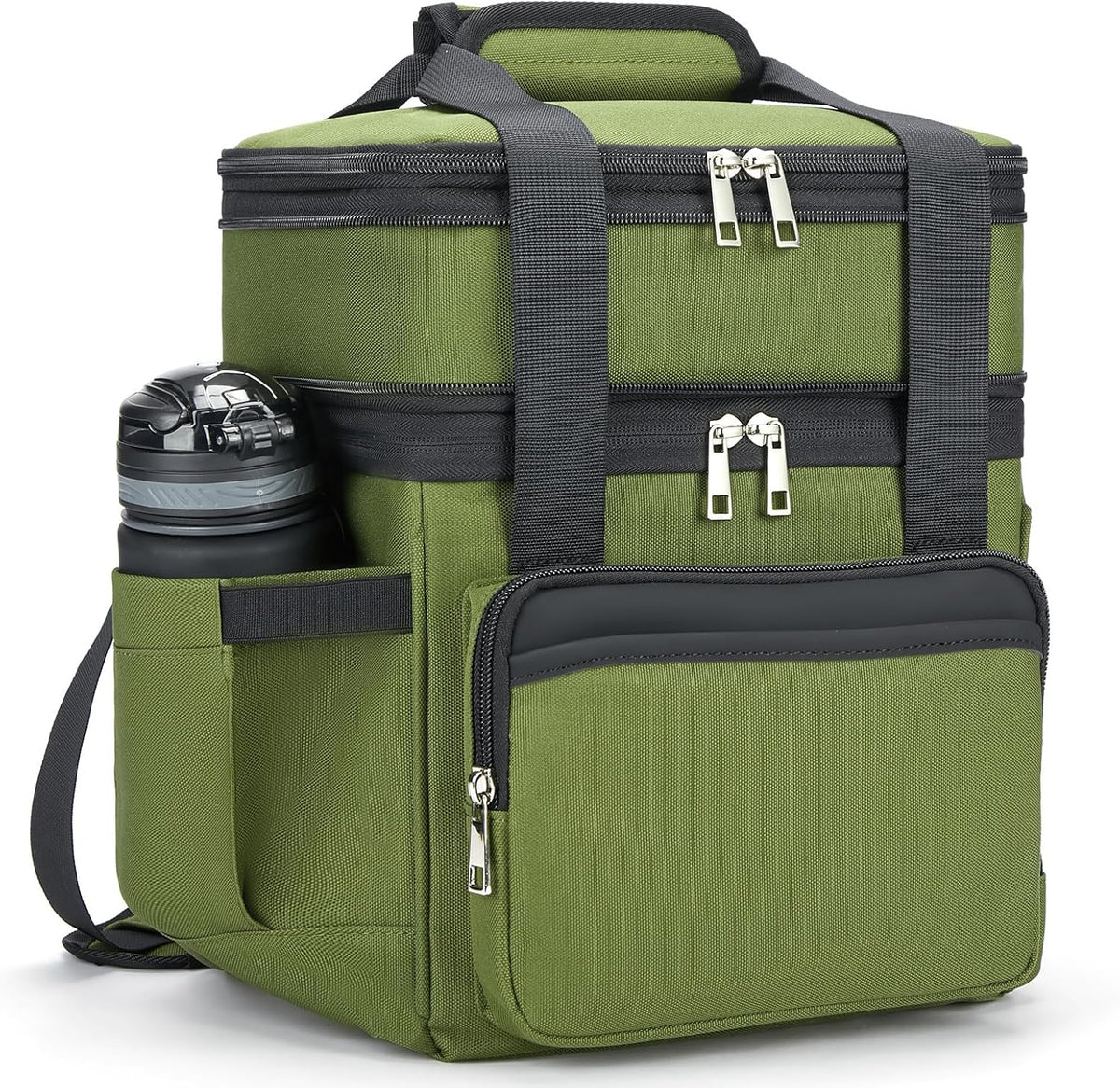 holuxer Lunch Bag & Lunch Box for Men Women - Large Double Deck Soft